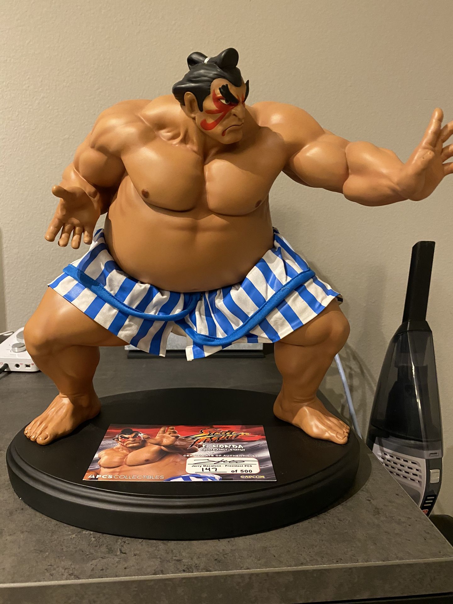 Street Fighter E.Honda statue from Pop culture shock collectibles.