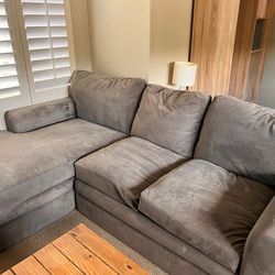 Charcoal sectional sofa/Chaise Sofa