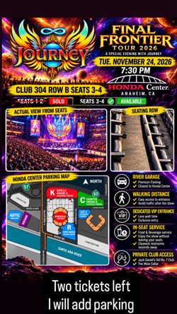 Journey Final Frontier Tour 2026 Concert Tickets