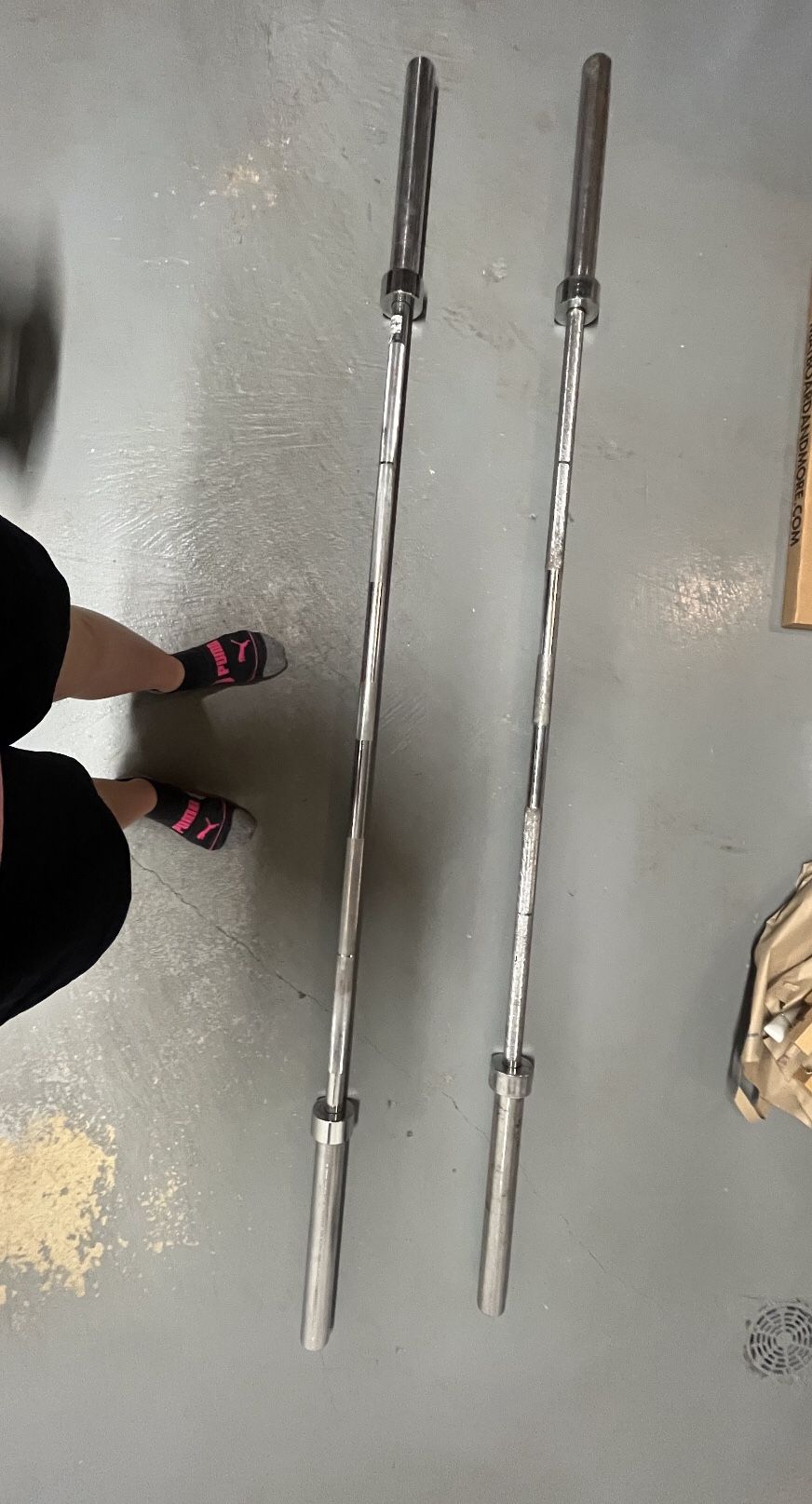 Olympic Barbell 2x available 45lb 7’2” (price for each)