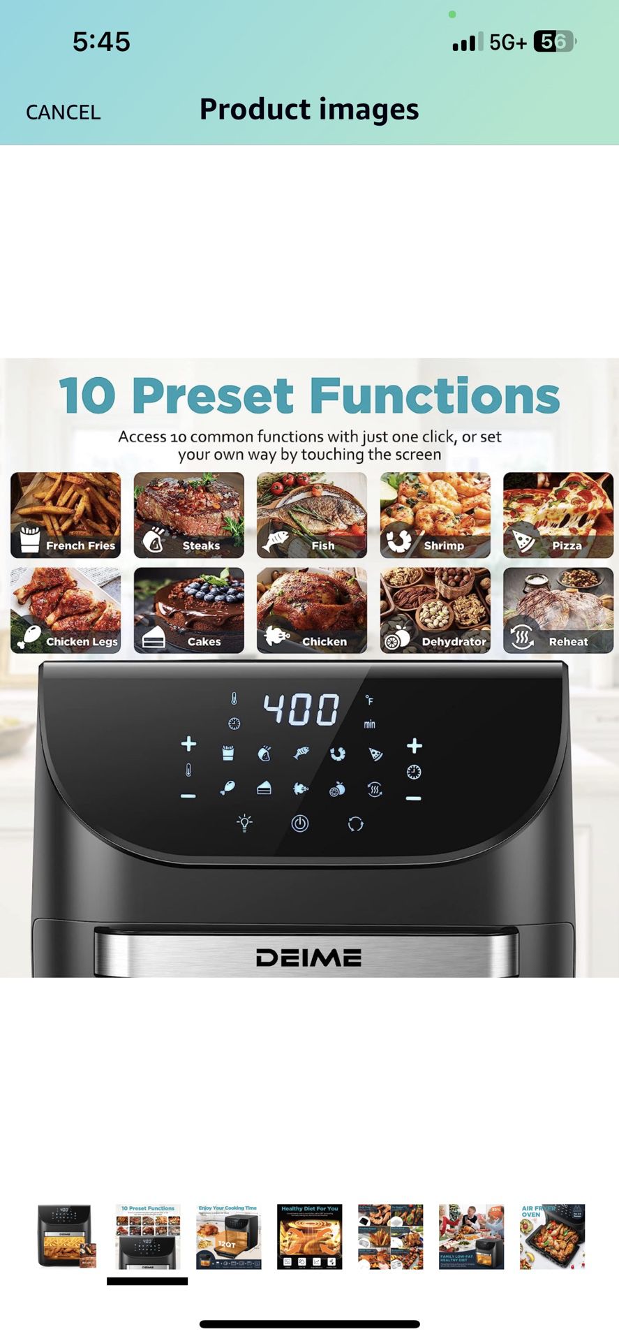NEW 14qt All-in-one Air fryer, Oven, Rostisserie, Dehydrator With 12  Cooking Functions for Sale in El Paso, TX - OfferUp