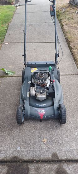 Honda hrx 217 lawn mower with blade stop. good for parts or repair
