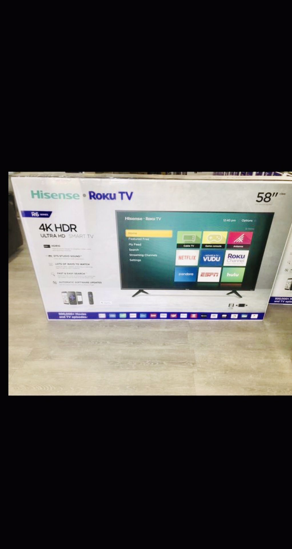 58 INCH HISENSE ROKU 4K SMART TV 📺