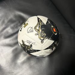 adidas Marvel MLS Soccer Ball White Black Gold