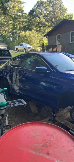 Honda accord blue and black inside