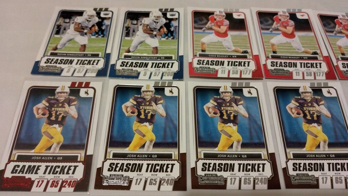 Panini Football Cards LOT Buffalo Bills JOSH ALLEN