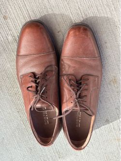 Boston Flex Brown Leather Dress Shoes