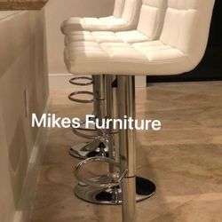 New Adjustable Bar Stools (3 Colors Available ) Black White Gray 