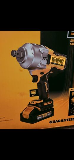 20-Volt Lithium-Ion Brushless Cordless 3/4" High Torque Impact Wrench Kit w/ Hog Ring Anvil with 5Ah Battery and Charger