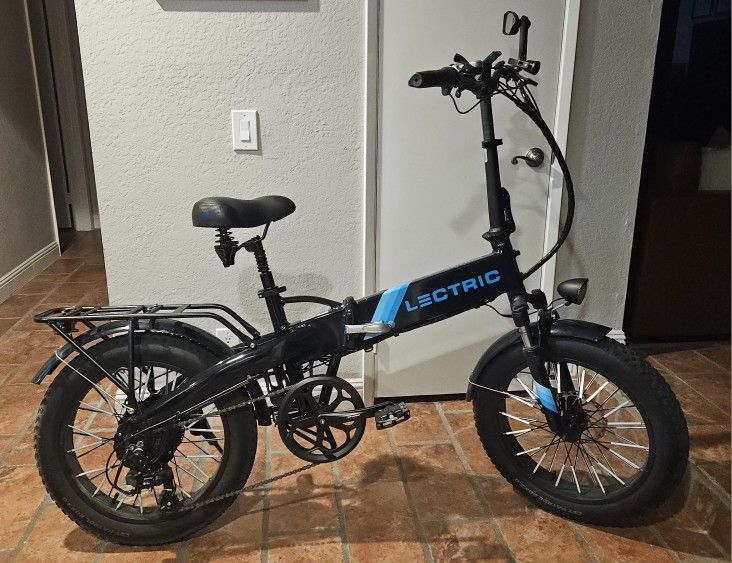 Like-New Lectric XP 2.0 Folding E-Bike 155 Miles Upgraded! Electric