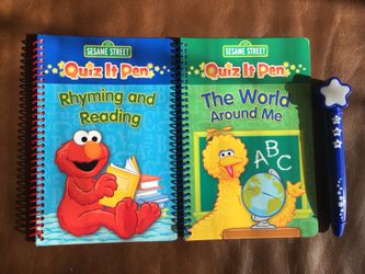 Sesame Street Let's Learn Together Quiz It Pen Book Box Set