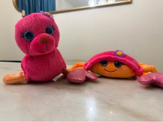 First & main seal and crab plush toys