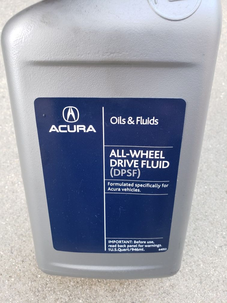 Acura and Honda rear differential fluid