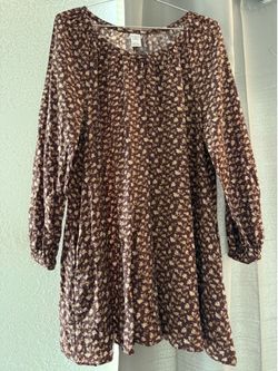 Brown/Flower Dress