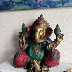 Ganesh Brass Statue from Rishikesh India