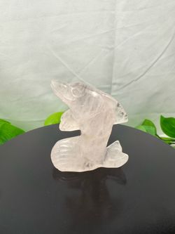 Crystal Rose Quartz Dolphin