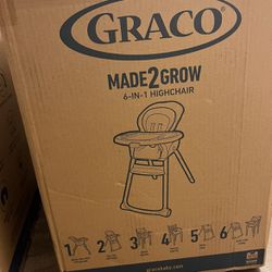 Graco Made2Grow 6 in 1 High Chair | Converts to Dining Booster Seat, Youth Stool, and More, Monty