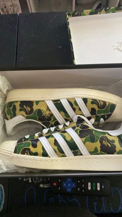 A Bathing ape superstar adidas collab size 10 1/2 men