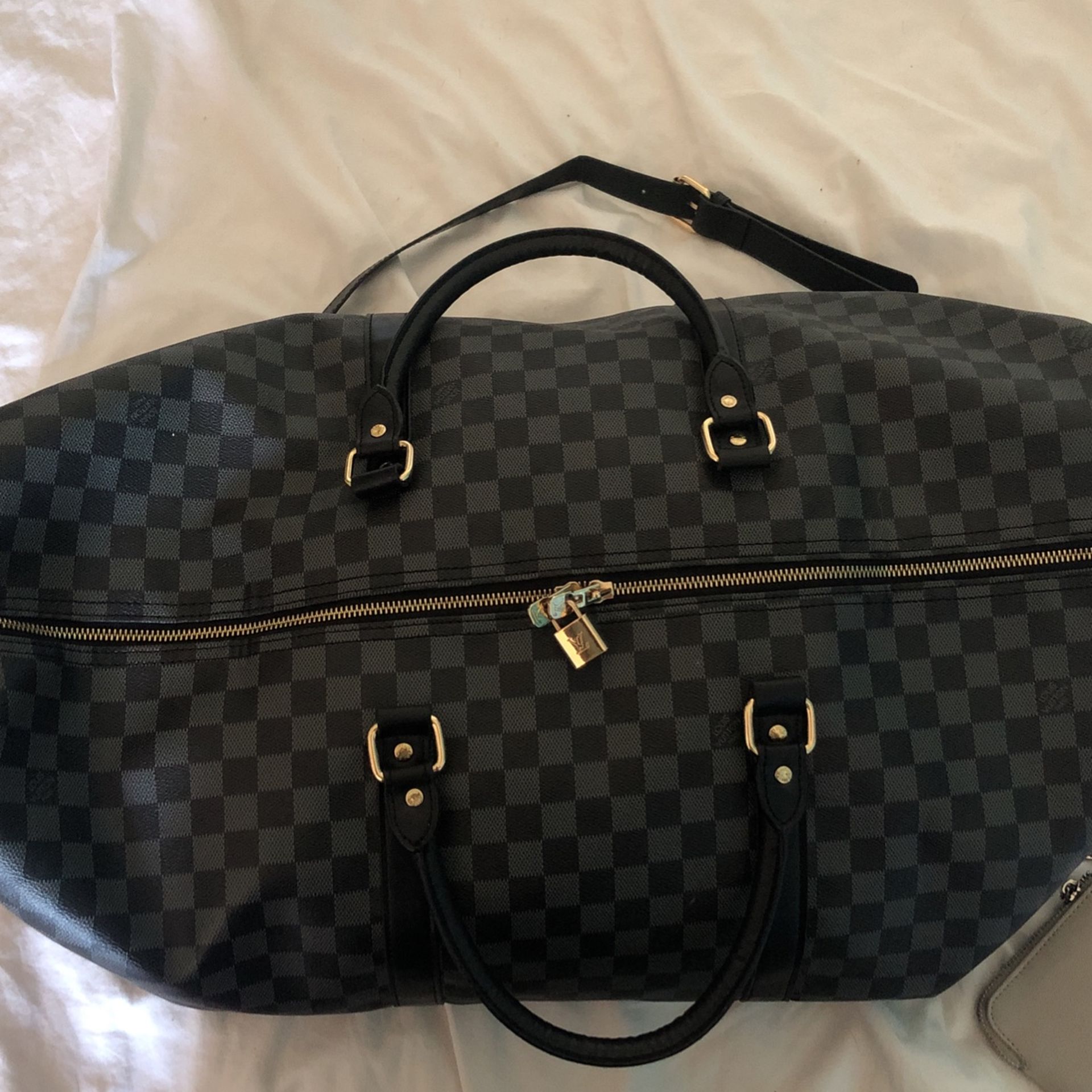  Louis Vuitton Paris Duffle Travel \W:Gold Trimming(Keepall Bandoulière 45 )With LV  Lock&key