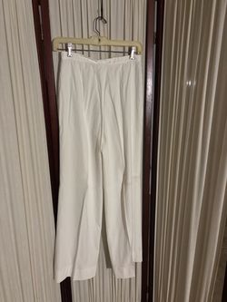 White High-Waist Dress Pants