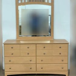 Brand New Dresser With Mirror Atlantic Maple 