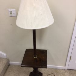 Antique vintage lamp and Table