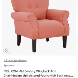 Mellcom Mid Century Wingback Arm Chair 