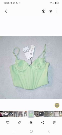 Zara woman's mint green 💚 corset new