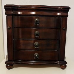 Vintage Jewelry Box Chest 80 Armoire Organizer Warm 