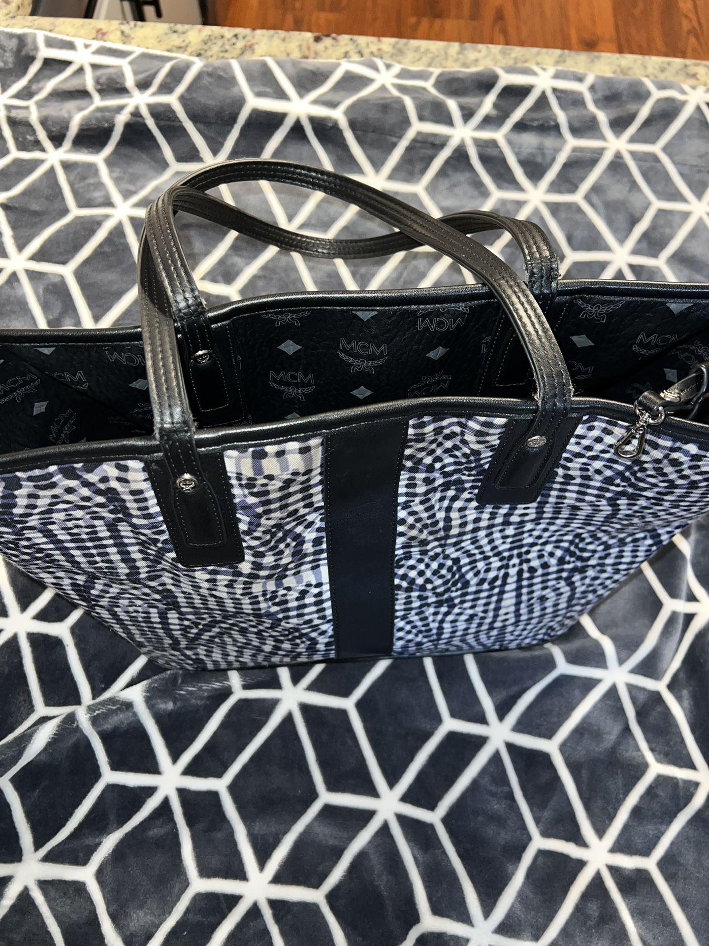 Mcm Liz Reversible Grey Mcm Tote MCM Visetos Medium Liz Reversible