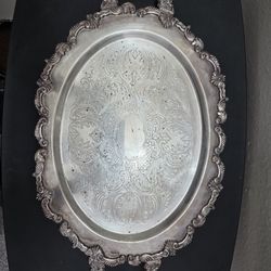 Vantage sliver plated tray