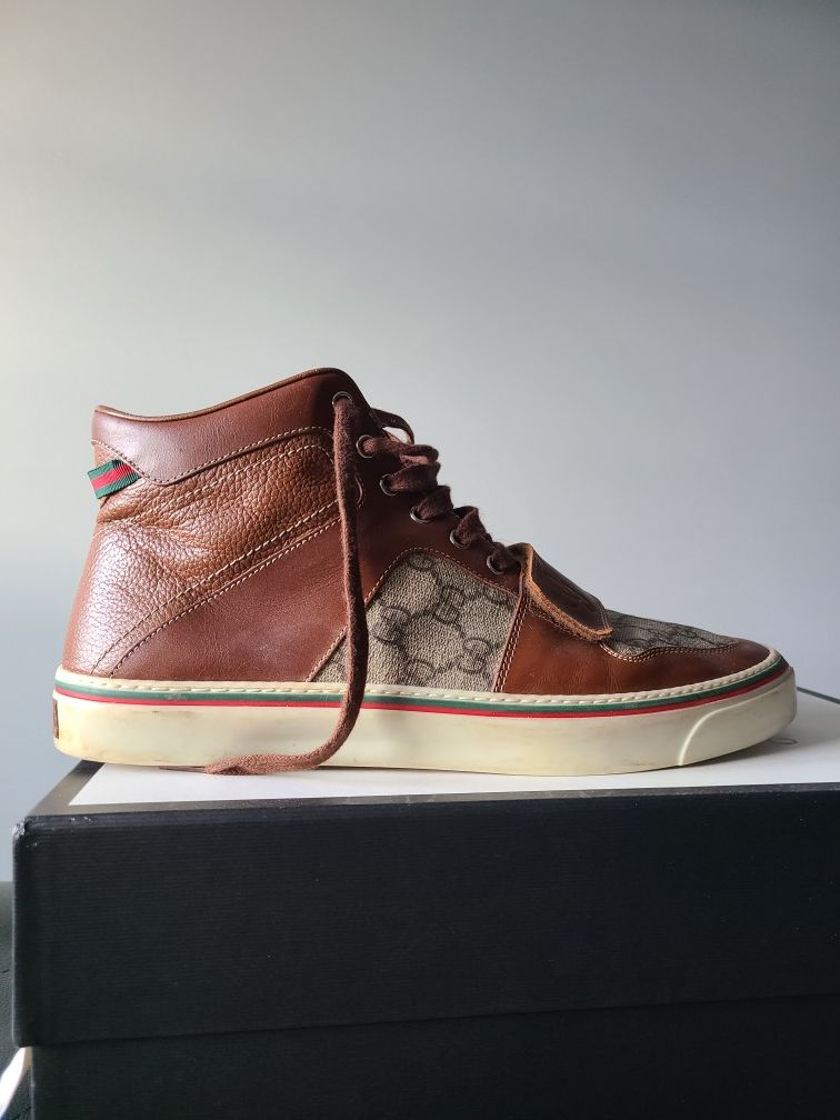 Gucci brown sneakers size 10.5