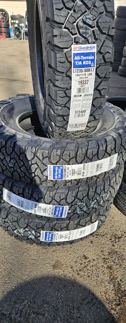 4 New Bfgoodrich All-terrain K03 Tires LT235/80/17 $1000 Mounting And Balance Included 