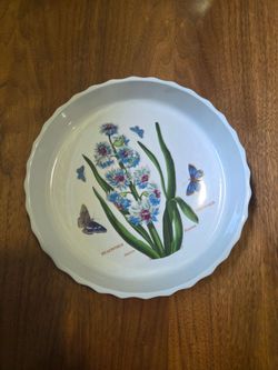 Portmeirion Pottery Hyacinth Quiche Baking Dish