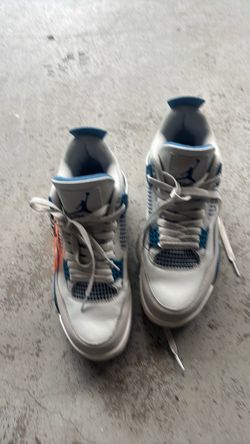 Air Jordan 4 White Blue Sneakers
