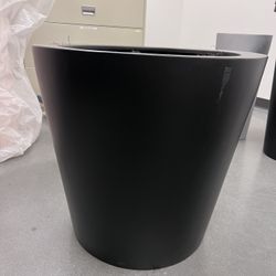 23” tall fiberglass cylinder planter