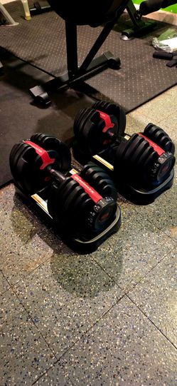 BOWFLEX DUMBBELLS 552 ADJUSTABLE DUMBBELL SELECTTECH WEIGHTS