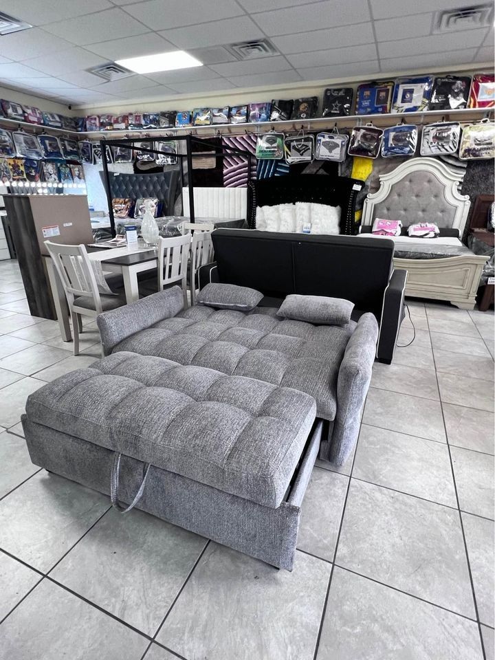 Brand New 🌄 $10 Down Payment Finance 🎗️Cotswold Tufted Cushion Sleeper Sofa Bed ▪️# Sofa # Loveseat # Couch # Living Room Set