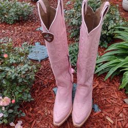 Ariat New Tall Powder Pink Western Boots 