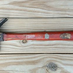 Vintage Plumb 28 Oz Permabond Wood Handle Claw Hammer 