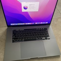2019/2020 Mavbook Pro 16 inch 2.6Ghz i7 16GB 512GB 4GB Video Card Like New Space Grey 