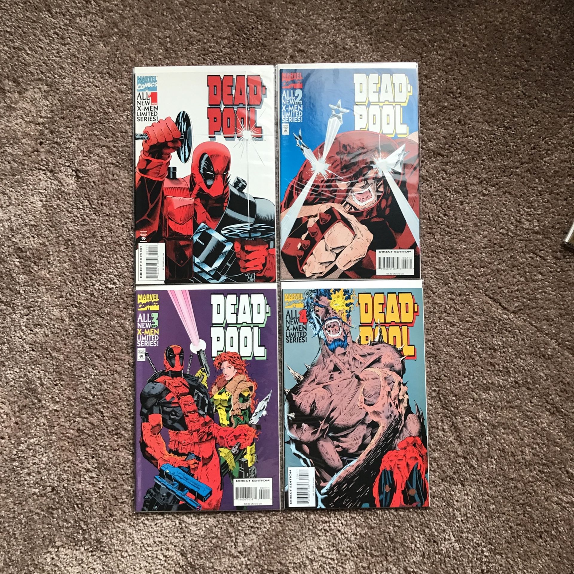 Deadpool Comic Book Set Limited Series