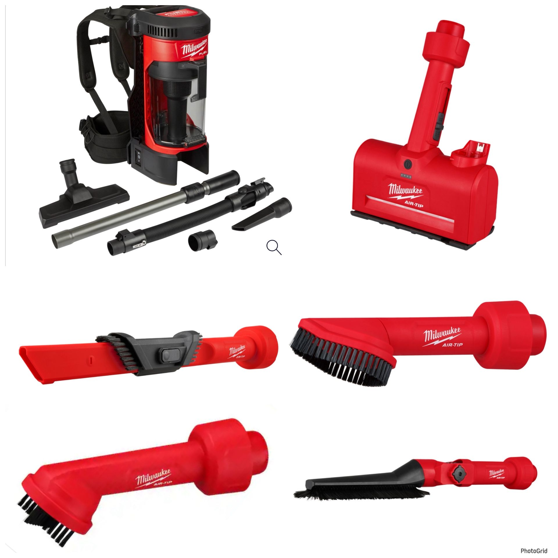 Milwaukee M18 FUEL 3-in-1 Backpack Vacuum + Accessories