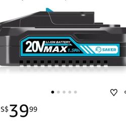 Saker 20V 1.5Ah Lithium-ion Battery 