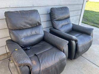 Dual Leather Recliners