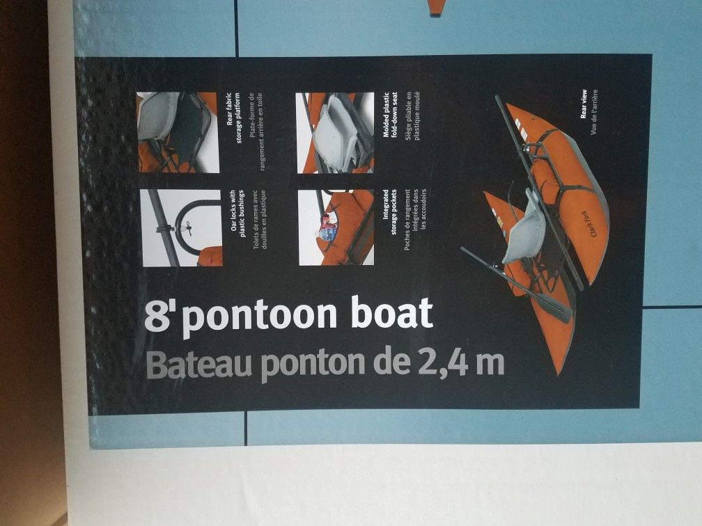 8' CLARK FORK Pontoon boat (new) for Sale in Olympia, WA OfferUp