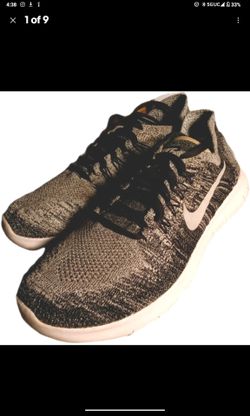 Nike Free RN Flyknit Running Shoes Womens Size 6.5 - Gray Black GREAT CONDITION!