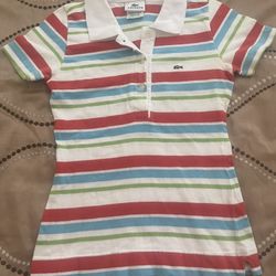 Lacoste Shirt Size 34 Or XXS Excellent Condition 