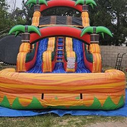 Double Line Waterslide For Sale 