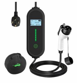 24A Level 2 EV Charger, NEMA 14-30 Dryer Plug, 25Ft Cable J1772